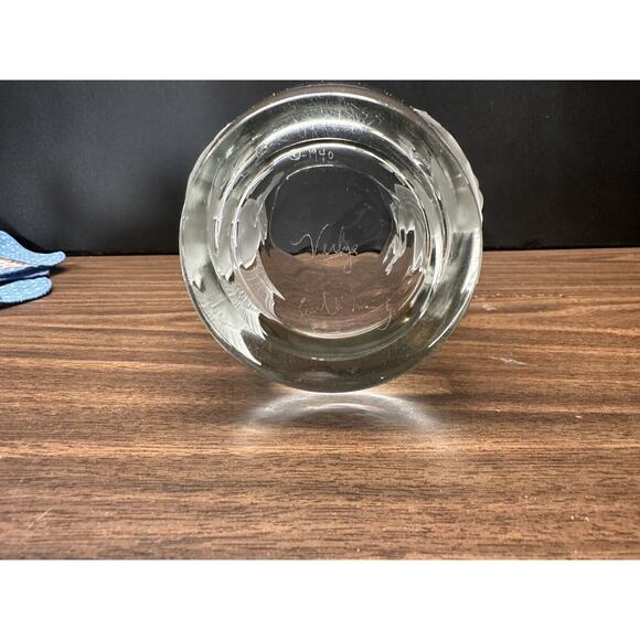 Vintage Verlys Crystal Glass Vase Raised Seasons SPRING Signed Carl Schmitz 1940 - Picture 9 of 13